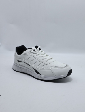 Buty sportowe damskie na płaskim (36-41) 2021-2D WH/BLACK