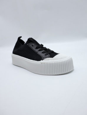 Trampki damskie na płaskim (36-40) AB950 BLACK