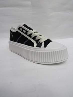 Trampki damskie na koturnie (36-41) L-218 BLACK