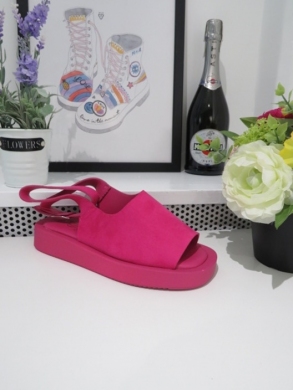 Sandały damskie na płaskim (36-41) NN299 FUCHSIA