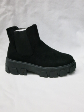 Botki damskie na płaskim (36-41) BK91 BLACK