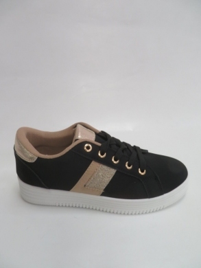 Buty sportowe damskie na płaskim (36-41) QS-19 BLACK