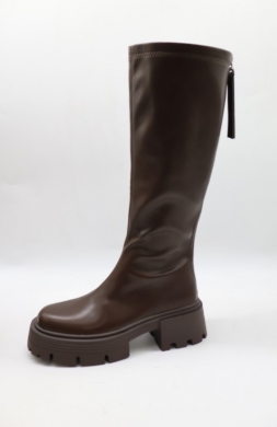 Kozaki damskie na obcasie (36-41) AM7567 BROWN