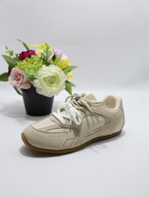 Buty sportowe damskie na płaskim (36-41) 2044 BEIGE