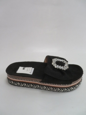 Klapki damskie na płaskim (36-41) TL8-67 BLACK