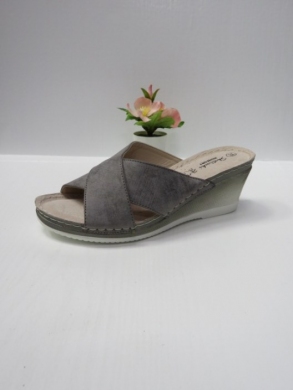 Klapki damskie na koturnie (36-41) 0521 GREY