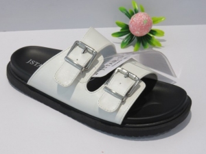 Klapki damskie na płaskim (36-41) ZYTX22045 WHITE