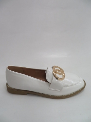 Mokasyny damskie na płaskim (36-41) 8037 WHITE