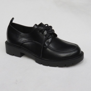 Półbuty damskie na płaskim (36-41) 3231BLACK