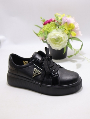 Buty sportowe damskie na płaskim (36-41) 6757 BLACK