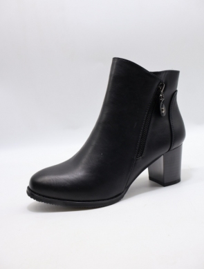 Botki damskie ocieplane na obcasie (36-41) B9043 PU
