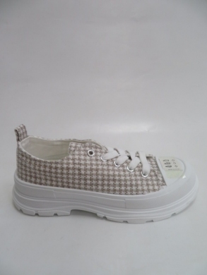 Trampki damskie na koturnie (36-41) HB59 BEIGE