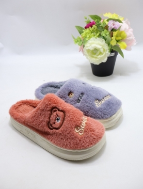 Kapcie damskie ocieplane (36-41) A587-10 MIX