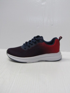 Buty sportowe damskie na płaskim (36-41) T2176 NAVY/RED