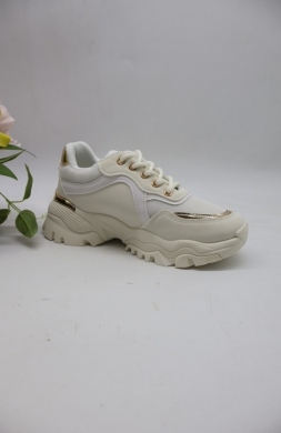 Buty sportowe damskie na płaskim (36-41) MDB-62 WHITE