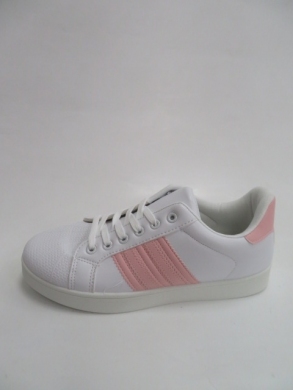 Buty sportowe damskie na płaskim (36-41) DS99-18 WHITE/PINK