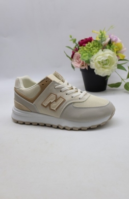 Buty sportowe damskie na płaskim (36-41) 99001 BEIGE