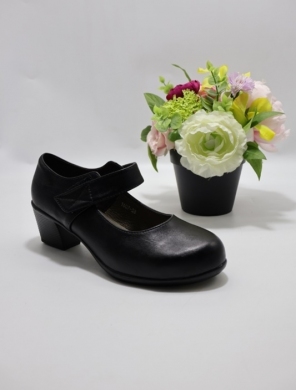 Półbuty damskie na obcasie (36-41) 1607 BLACK
