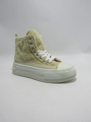 Trampki damskie na płaskim (36-41) LY113 KHAKI