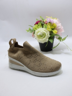 Buty sportowe damskie na płaskim (36-41) W03-2 BEIGE