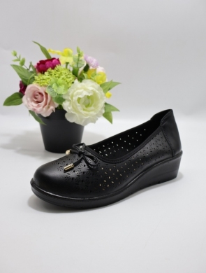 Półbuty damskie na koturnie (39-43) DX8118 BLACK