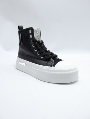 Trampki damskie na płaskim (36-41) A88-191 BLACK