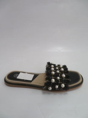 Klapki damskie na płaskim (36-41) 8679 BLACK