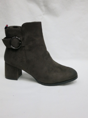 Botki damskie ocieplane na obcasie (36-41) A44 BROWN