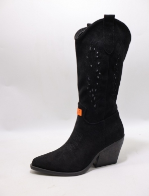 Kozaki damskie na obcasie (36-41) 2261 BLACK