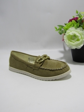 Mokasyny damskie na płaskim (36-41) XYG-2312-6 KHAKI
