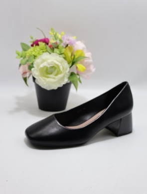 Czółenki damskie na obcasie (36-41) F2301 BLACK