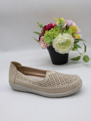 Półbuty damskie na płaskim (36-42) 6266-2 BEIGE