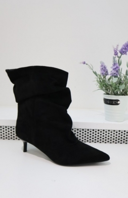 Kozaki damskie na szpilce (36-41) 7100 BLACK
