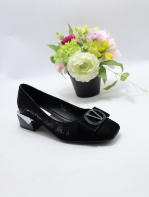Czółenki damskie na obcasie (36-41) 6200 BLACK