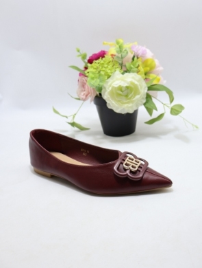 Baleriny damskie (36-41) 9710 MAROON
