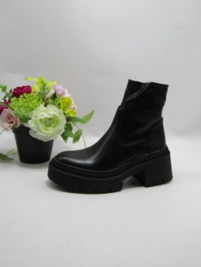 Botki damskie na obcasie (36-41) 9670A BLACK