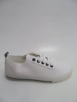 Tenisówki damskie na płaskim (36-41) 3-0574 WH/BLACK