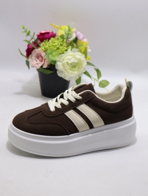Buty sportowe damskie na płaskim (36-41) AA-87 BROWN