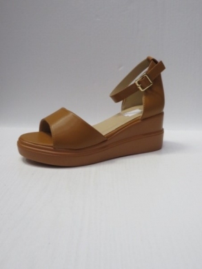 Sandały damskie na koturnie (36-41) B-9062 CAMEL