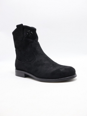 Botki damskie na płaskim (36-41) H2003-1 BLACK