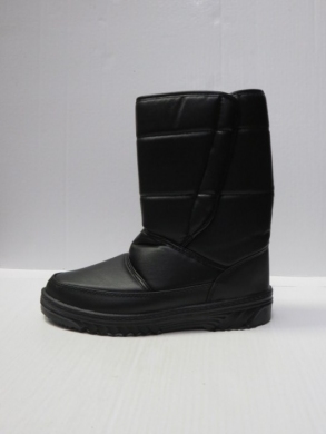 Botki damskie ocieplane na płaskim (38-42) 062 BLACK