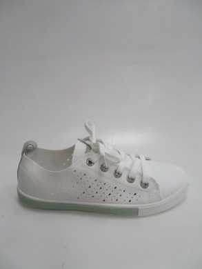 Tenisówki damskie na płaskim (36-41) CB866-7 GREEN