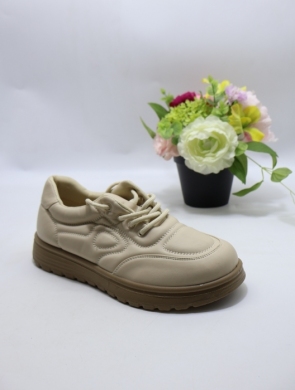 Buty sportowe damskie na płaskim (36-41) XQ25-6 BEIGE