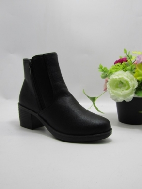 Botki damskie ocieplane na obcasie (39-43) DZ2-21 BLACK