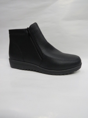 Botki damskie ocieplane na płaskim (37-42) XKAN-07 BLACK