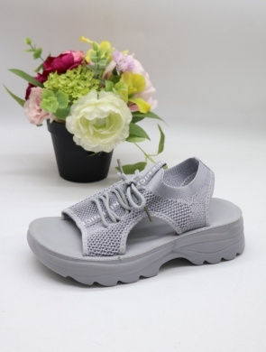 Sandały damskie na płaskim (36-42) 0182-4 GREY
