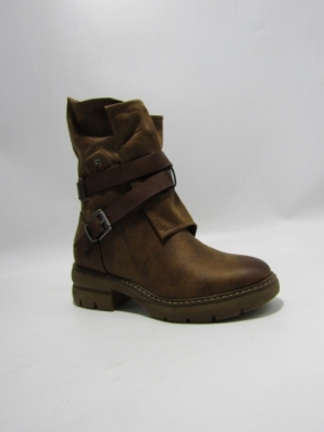 Botki damskie na płaskim (36-41) 7823 CAMEL