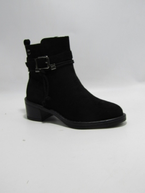 Botki damskie ocieplane na obcasie (36-41) 2612 BLACK
