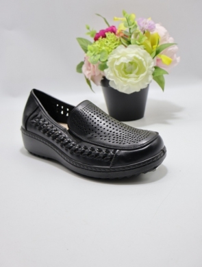 Półbuty damskie na koturnie (36-42) 8607-1 BLACK