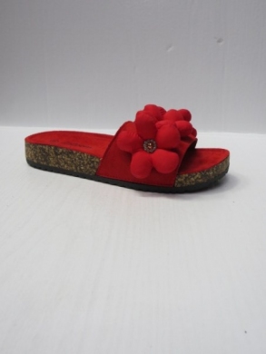 Klapki damskie na płaskim (36-41) WL583 RED